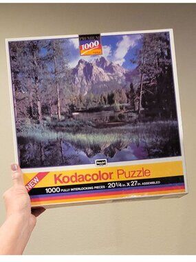 Kodak Kodacolor NEW Jigsaw Puzzle MOUNTAIN STREAM 1000 pieces
